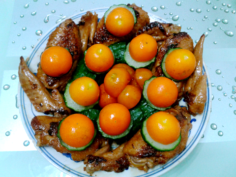健康美食:金桔鸡翅
